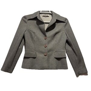VTG 70s Designer Fred Rothschild California Women's S Blazer Gray *See‎ Desc